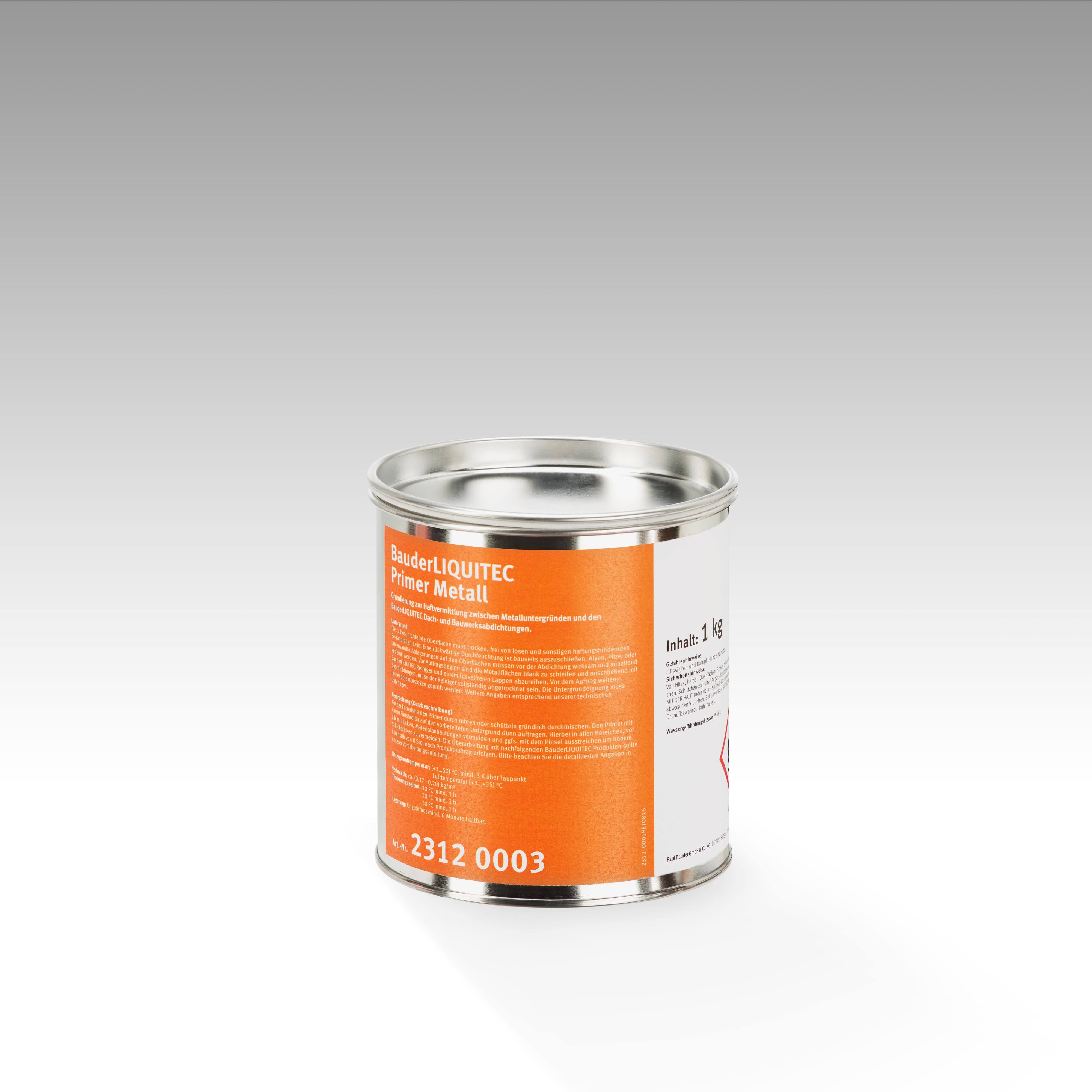BauderLIQUITEC Primer Metall für PU/PMMA 0,8 kg